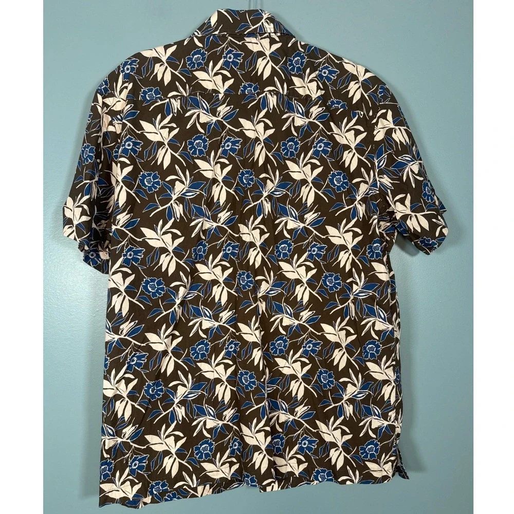 UNTUCKIT Aramon Men's X-Large Regular Fit Short Sleeve Button Down Shirt Floral